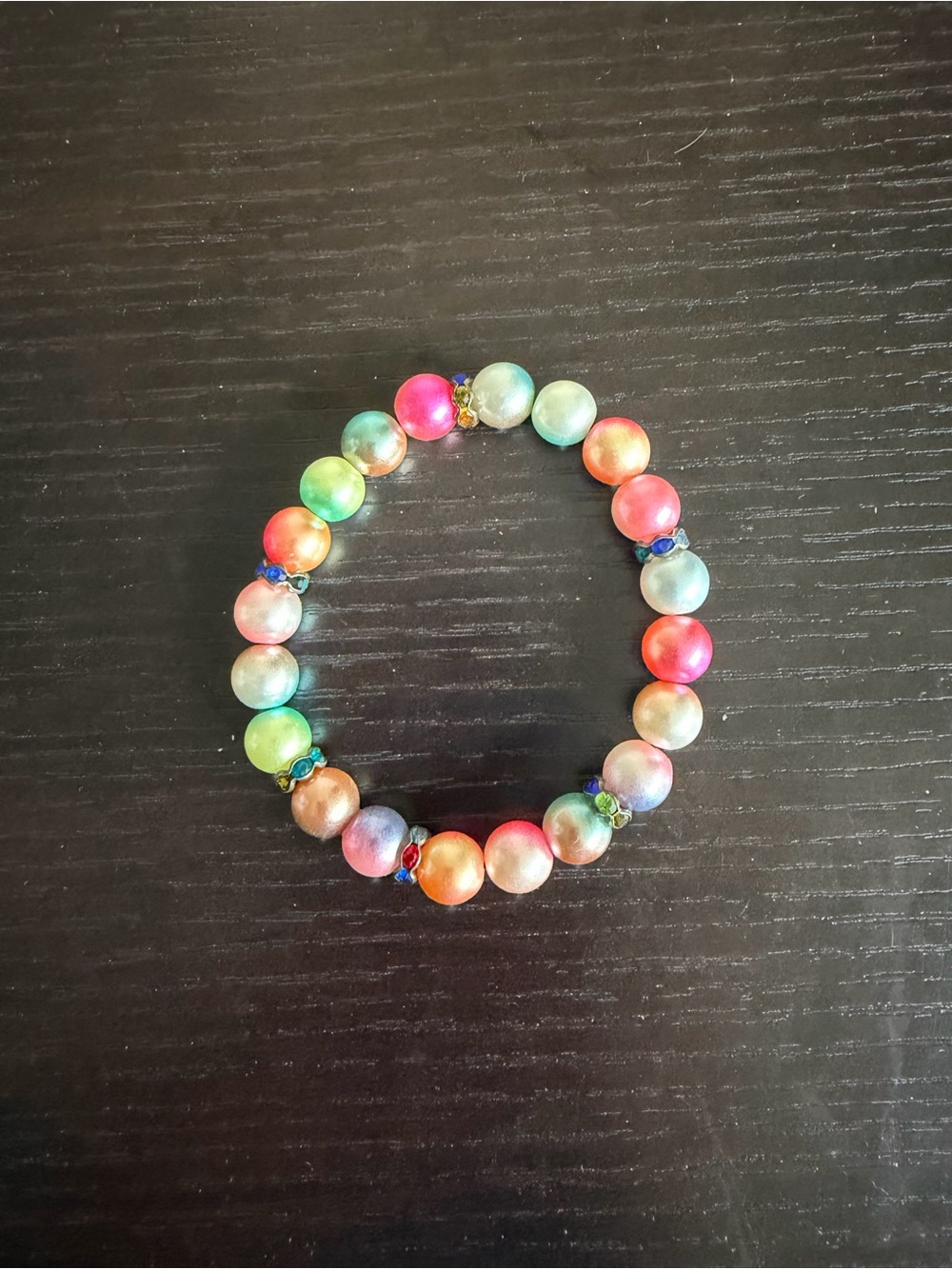 Colorful Multicolor Beaded Stretch Bracelet